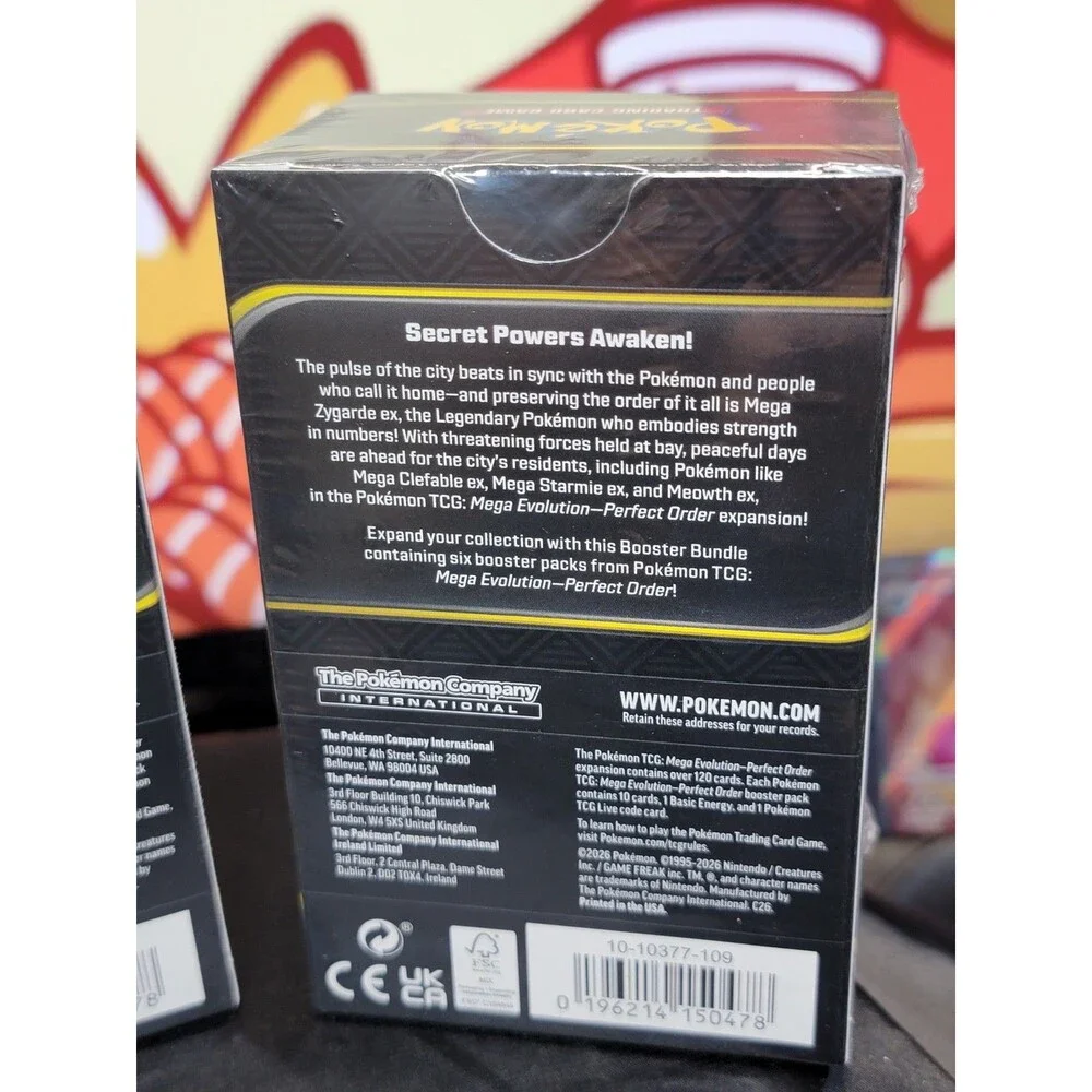 Pokemon TCG Mega Evolution Perfect Order Booster Bundles New Sealed Set of 2